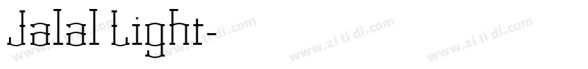 Jalal Light字体转换